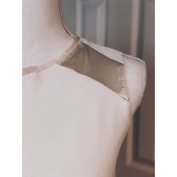 NWT Zara Modern Mini Dress Satin & Organza Ruffles - Picture 4 of 5